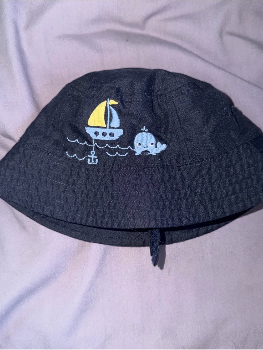 Gymboree Embroidered Bucket Hat in Navy Blue